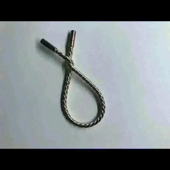 Dorfman Sterling Twist Rope Keychain - Picture 3 of 6